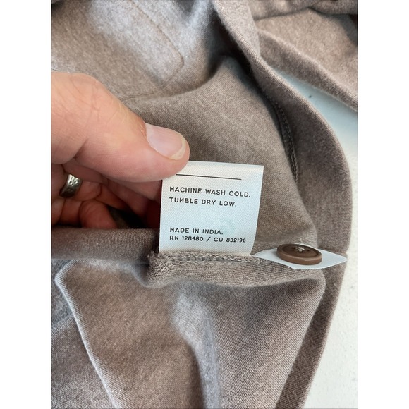 Pact Airplane Blazer size XL Brown/‎ Tan Women neutral casual preppy sustainable - Picture 9 of 12